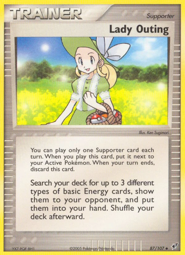 Lady Outing 87/107, Deoxys Pokémon card