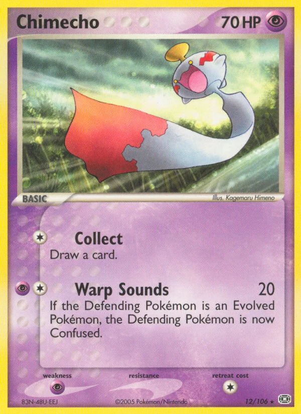 Chimecho 12/106, Emerald Pokémon card