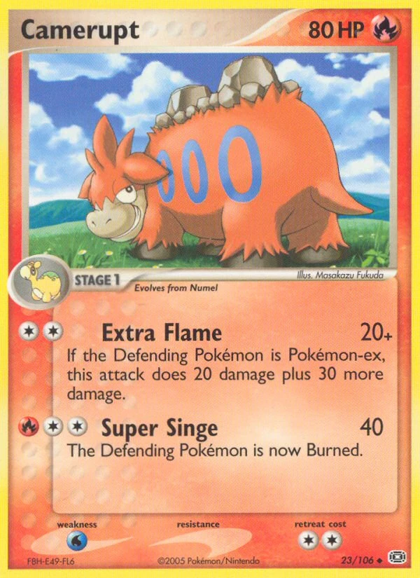 Camerupt 23/106, Emerald Pokémon card
