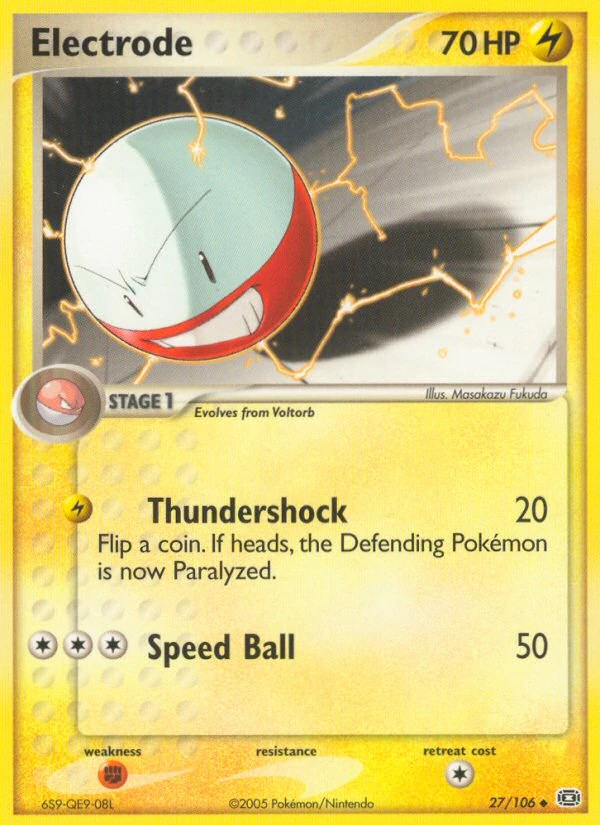 Electrode 27/106, Emerald Pokémon card