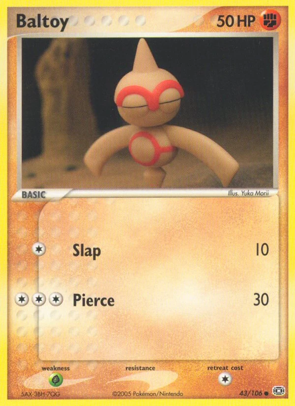 Baltoy 43/106, Emerald Pokémon card
