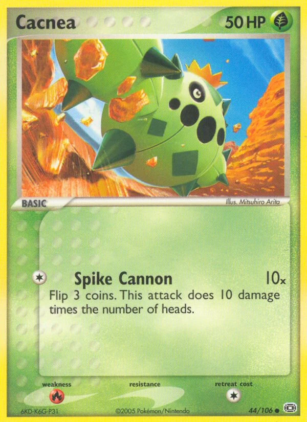 Cacnea 44/106, Emerald Pokémon card