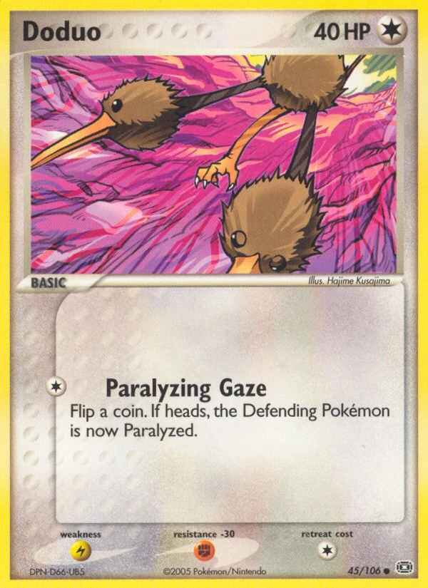 Doduo 45/106, Emerald Pokémon card