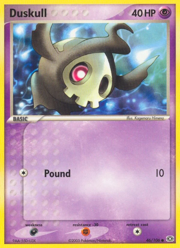 Duskull 46/106, Emerald Pokémon card