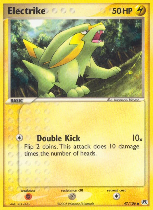 Electrike 47/106, Emerald Pokémon card
