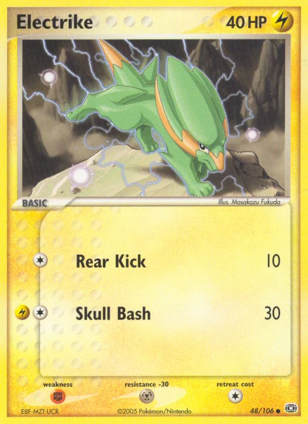 Electrike 48/106, Emerald Pokémon card