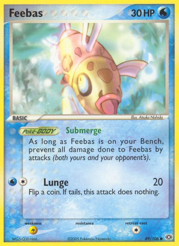 Feebas 49/106, Emerald Pokémon card