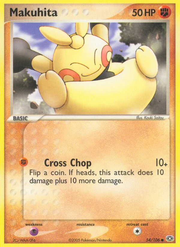 Makuhita 54/106, Emerald Pokémon card