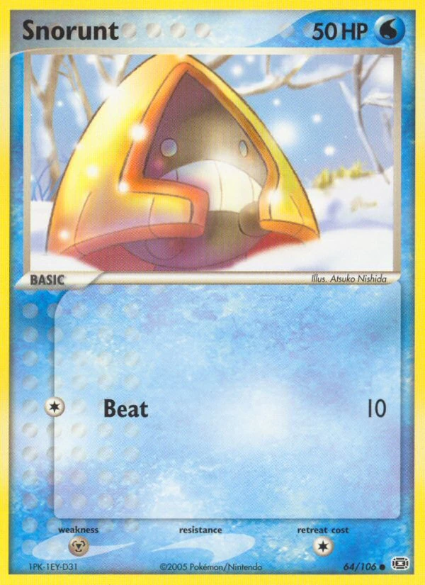 Snorunt 64/106, Emerald Pokémon card