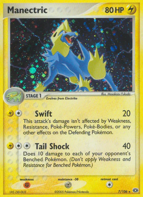 Manectric 7/106, Emerald Pokémon card
