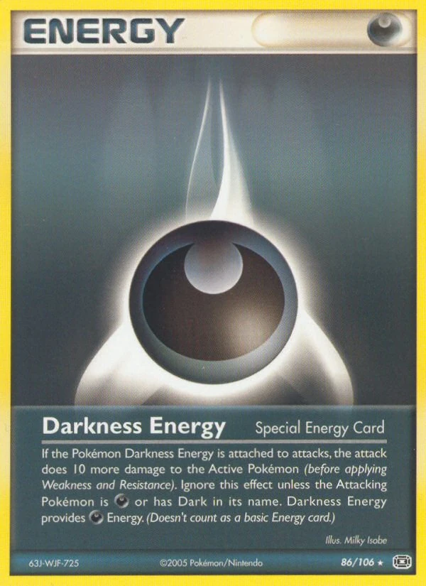 Darkness Energy 86/106, Emerald Pokémon card