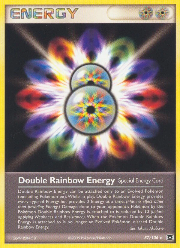 Double Rainbow Energy 87/106, Emerald Pokémon card