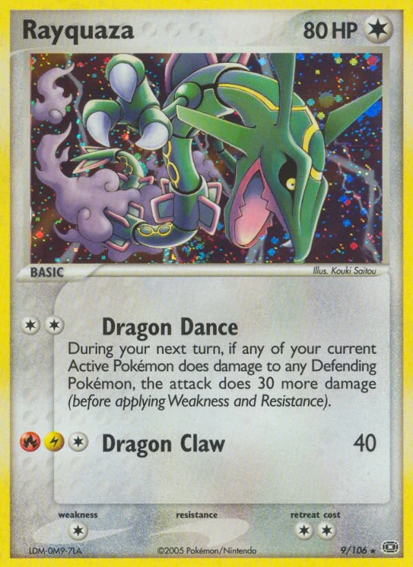 Rayquaza 9/106, Emerald Pokémon card