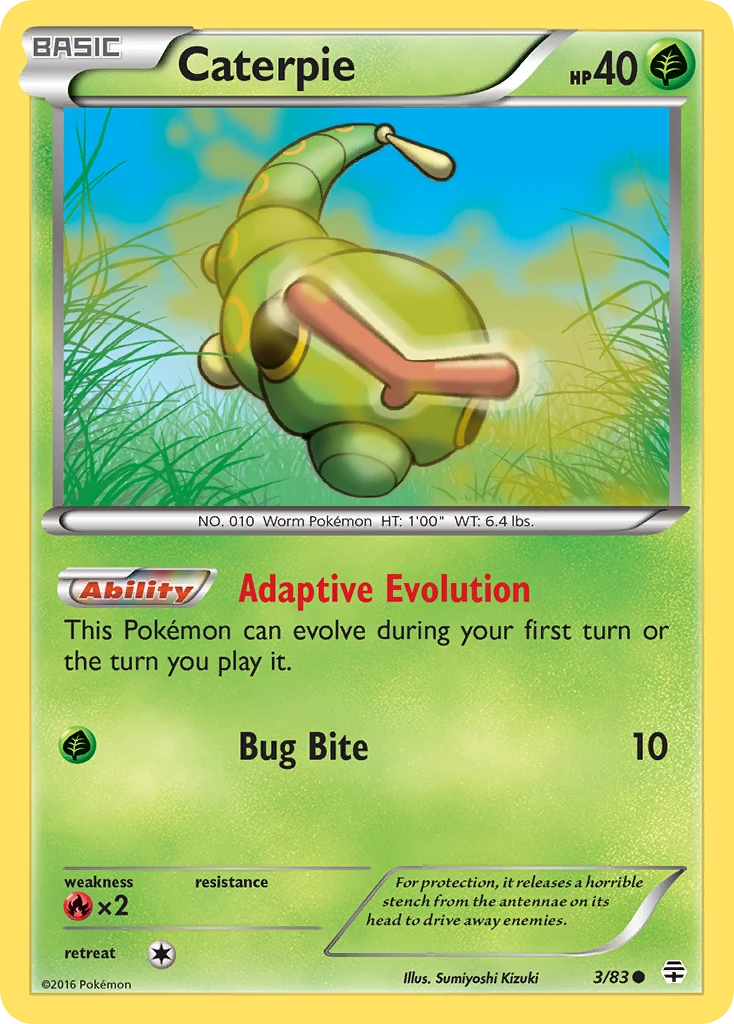 Caterpie 3/83, Generations Pokémon card