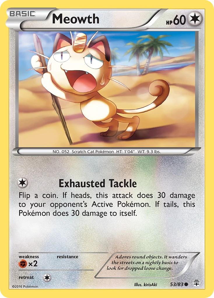 Meowth 53/83, Generations Pokémon card