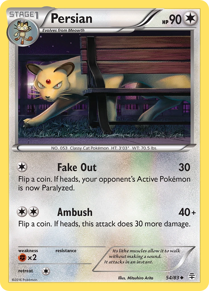 Persian 54/83, Generations Pokémon card