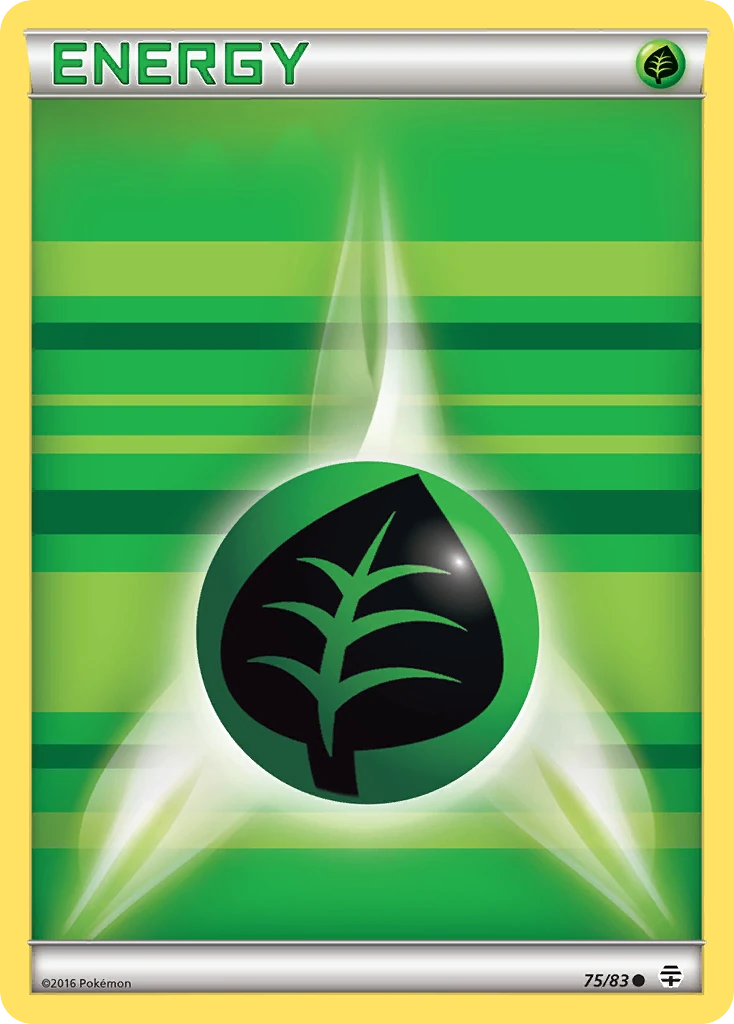 Grass Energy 75/83, Generations Pokémon card