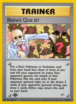 Blaine's Quiz #1 97/132 Gym Heroes