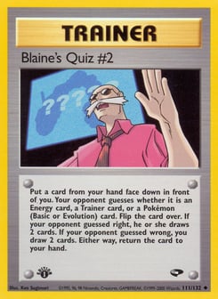 Blaine's Quiz #2 111/132 Gym Challenge