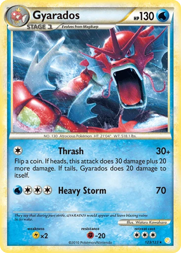 Gyarados 123/123 from HeartGold & SoulSilver