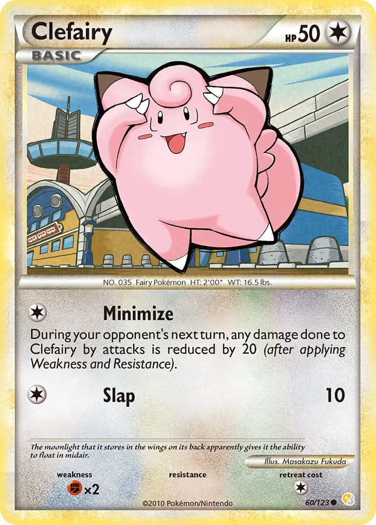 Clefairy 60/123, HeartGold & SoulSilver Pokémon card