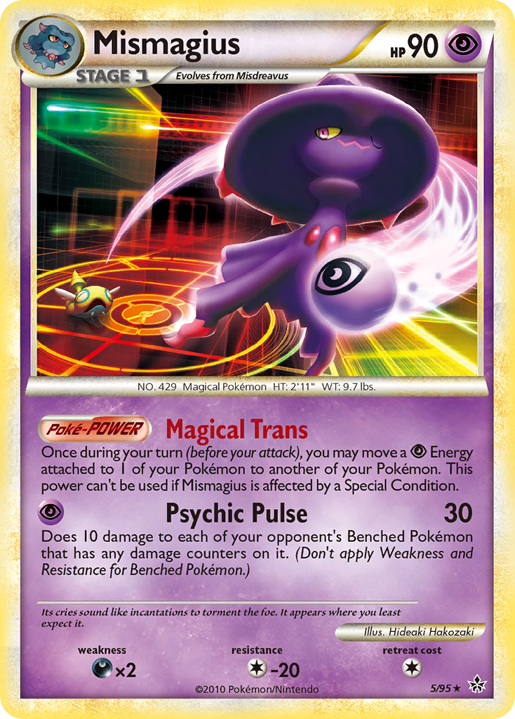 Mismagius 5/95, HS—Unleashed Pokémon card