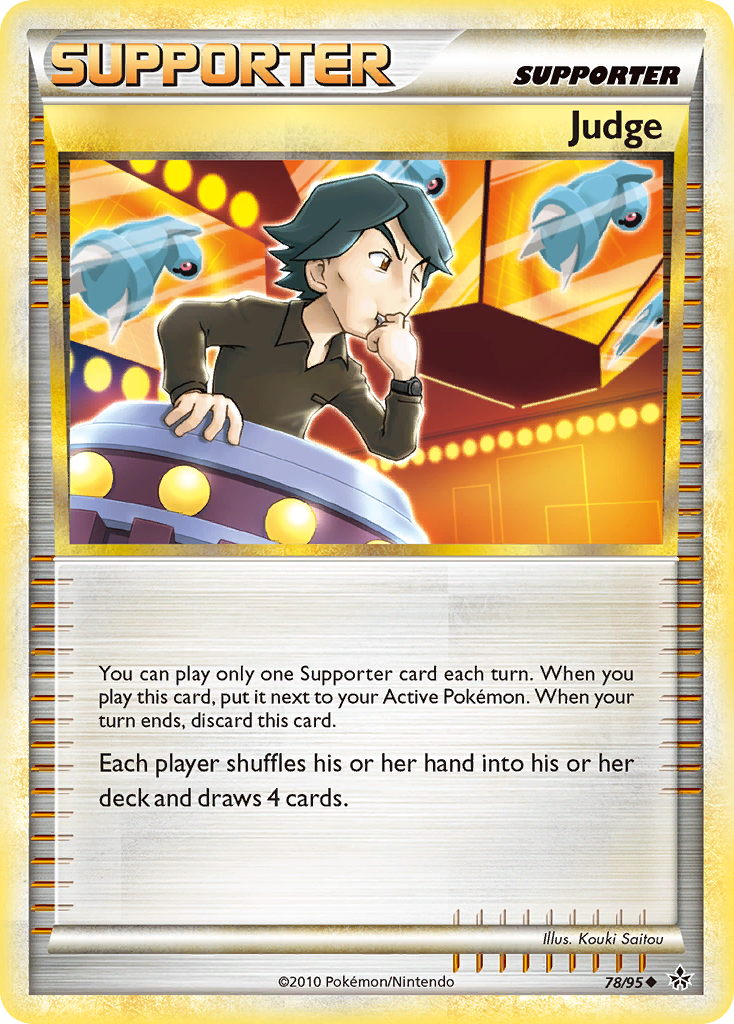 Judge 78/95, HS—Unleashed Pokémon card