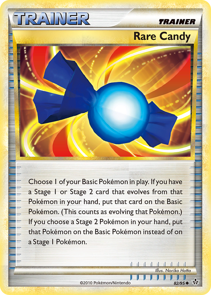 Rare Candy 82/95, HS—Unleashed Pokémon card