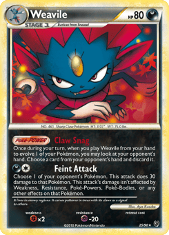 Weavile 25/90, HS—Undaunted