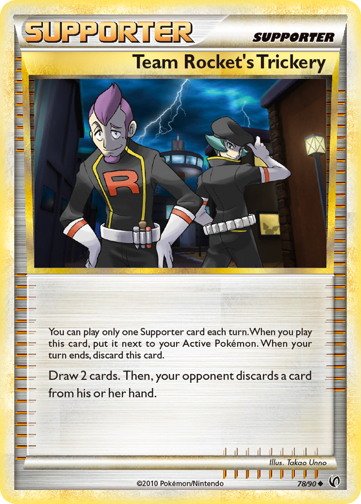 Team Rocket's Trickery 78/90, HS—Undaunted Pokémon card