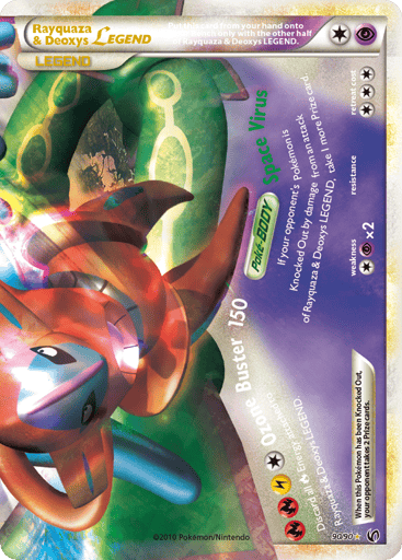 Rayquaza & Deoxys LEGEND 90/90 from HS—Undaunted