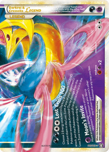 Darkrai & Cresselia LEGEND 100/102 from HS—Triumphant