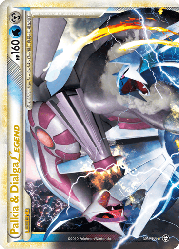 Palkia & Dialga LEGEND 101/102 from HS—Triumphant