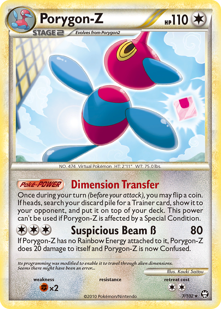 Porygon-Z 7/102, HS—Triumphant Pokémon card