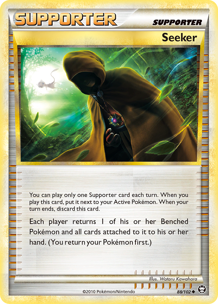 Seeker 88/102, HS—Triumphant Pokémon card