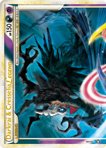 Darkrai & Cresselia LEGEND 99/102 from HS—Triumphant