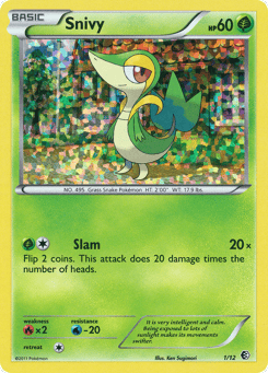 Snivy 1/12, McDonald's Collection 2011