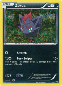 Zorua 9/12, McDonald's Collection 2011