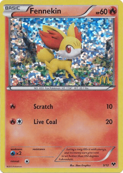 Fennekin 3/12, McDonald's Collection 2014