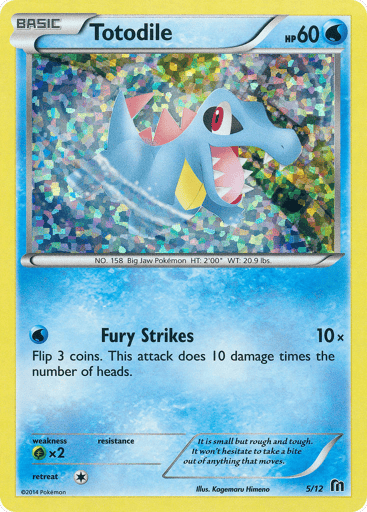Totodile 5/12 from McDonald's Collection 2016