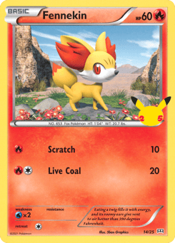 Fennekin 14/25, McDonald's Collection 2021