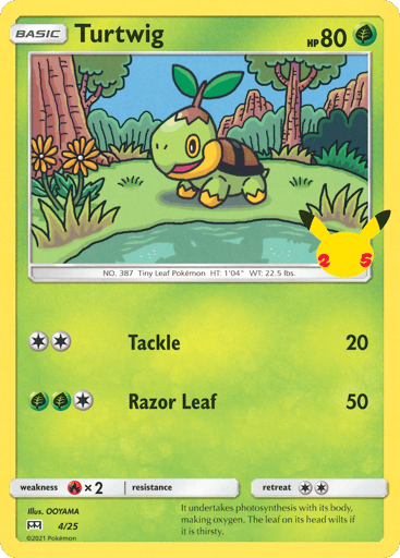 Turtwig 4/25 from McDonald's Collection 2021
