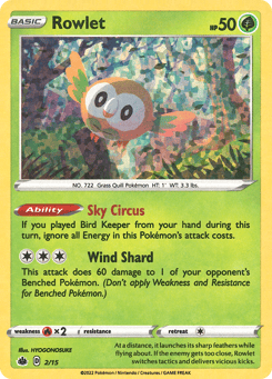 Rowlet 2/15, McDonald's Collection 2022
