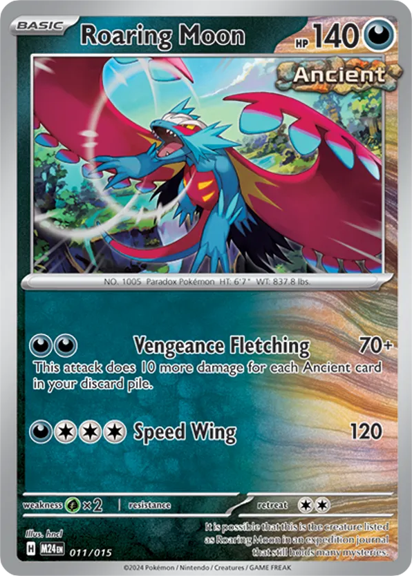 Roaring Moon 11/15, McDonald's Collection 2024 Pokémon card