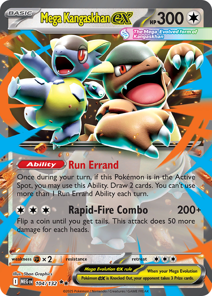 Mega Kangaskhan ex 104/132, Mega Evolution Pokémon card