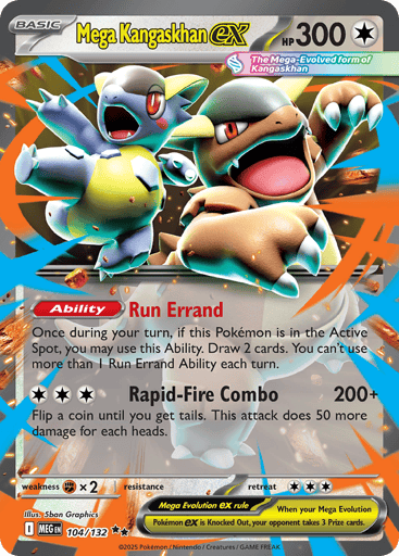 Mega Kangaskhan ex 104/132 from Mega Evolution