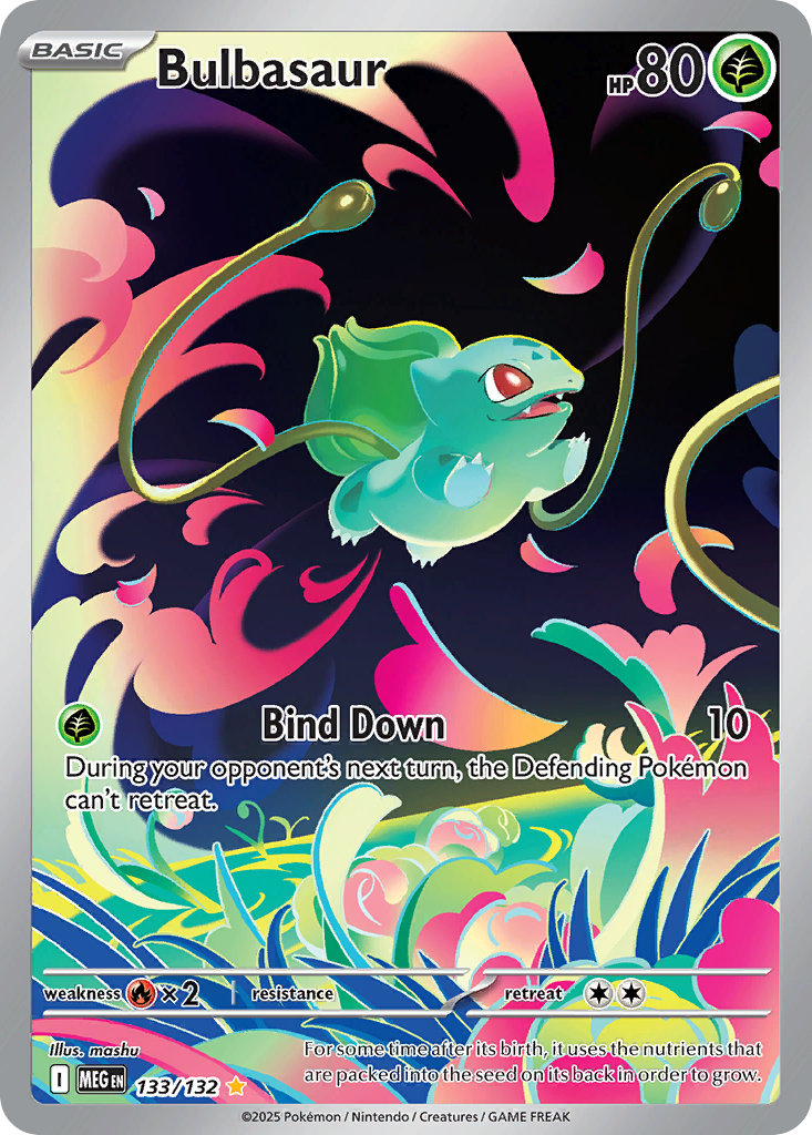 Bulbasaur 133/132, Mega Evolution Pokémon card