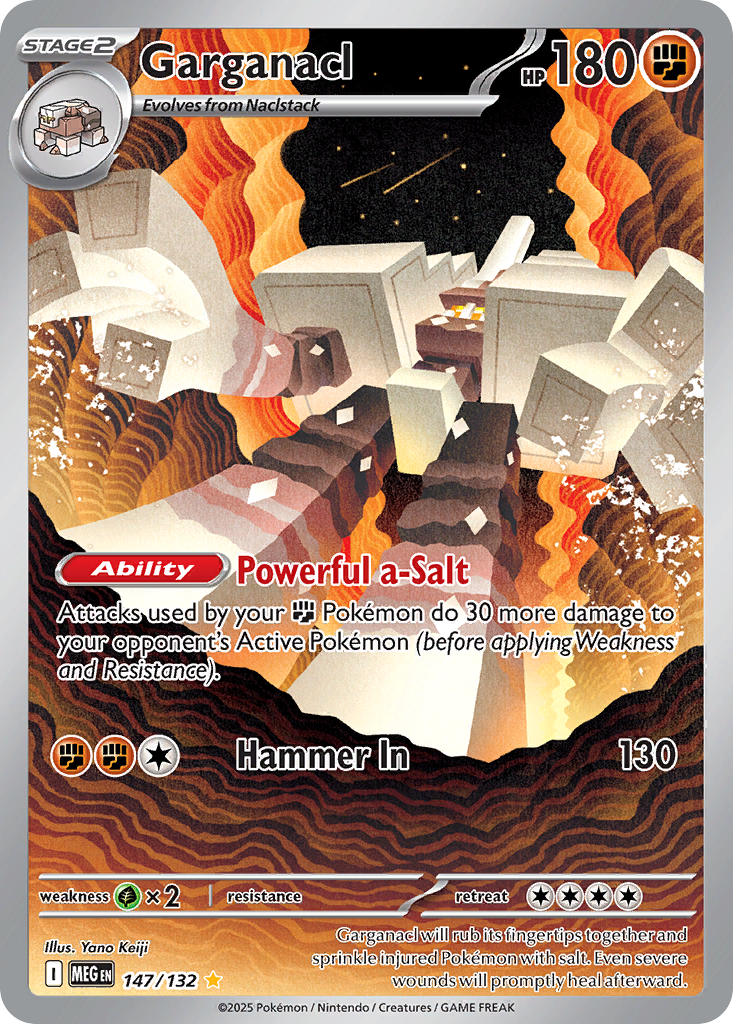 Garganacl 147/132, Mega Evolution Pokémon card