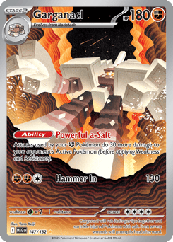 Garganacl 147/132, Mega Evolution