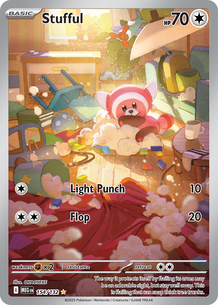 Stufful 154/132, Mega Evolution Pokémon card